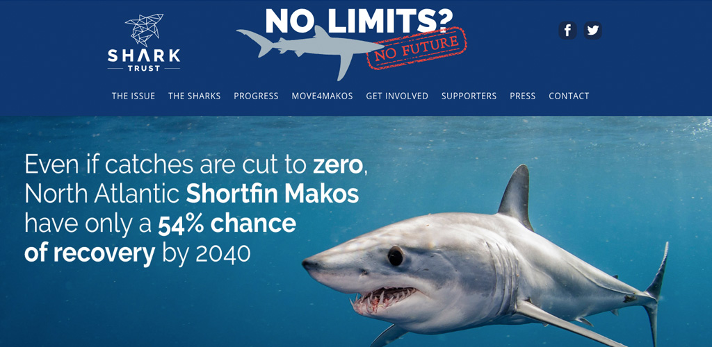 WordPress website for Shark Trust ‘No Limits’ campaign