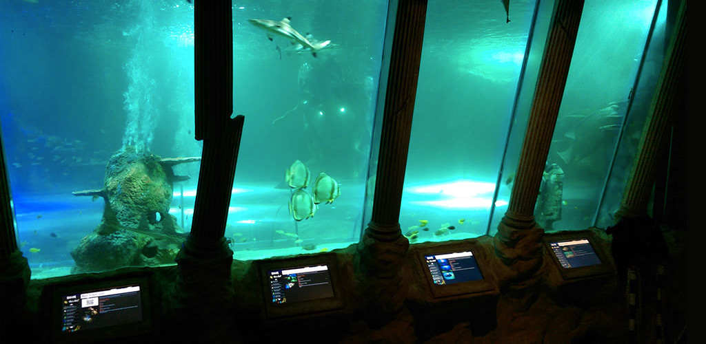 Picture of touch screens installed by tank