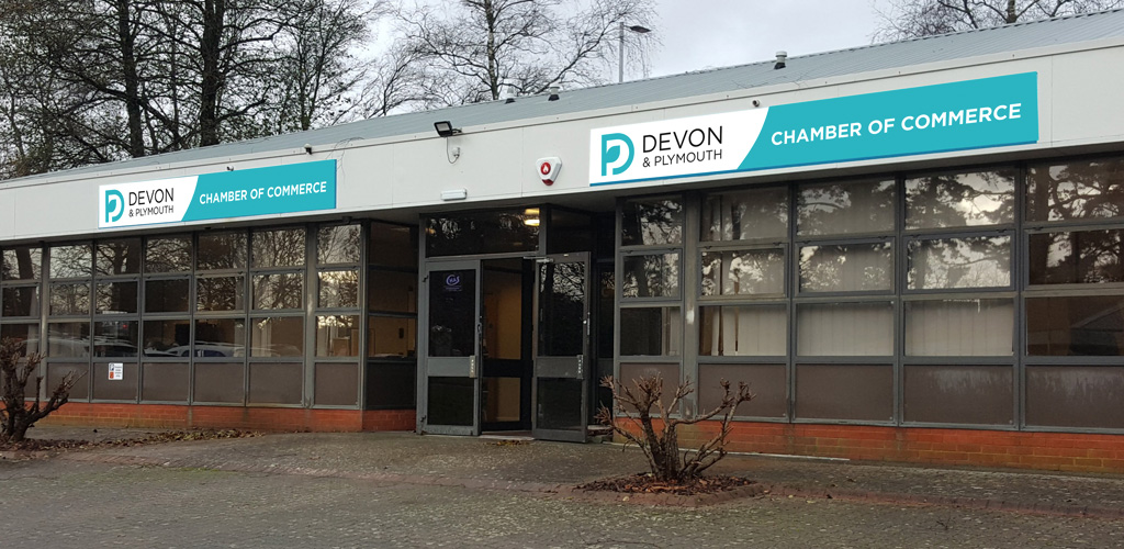 Signage for Devon & Plymouth Chamber of Commerce