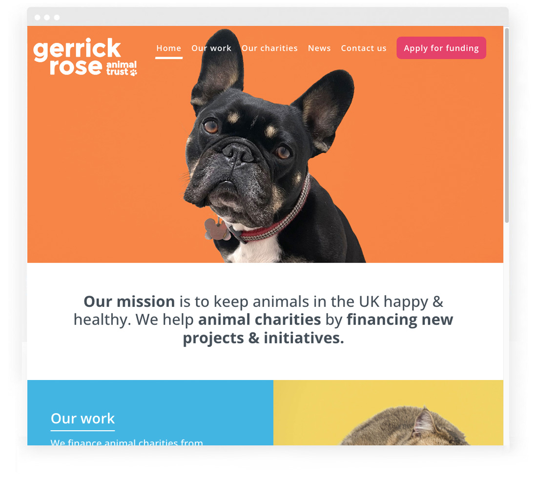 gerrick-rose-desktop Gerrick Rose website in desktop view